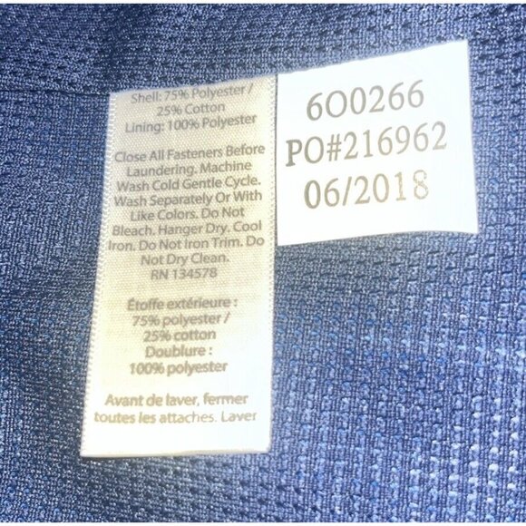 Vineyard Vines men's Regatta Spinnaker Blue Windbreaker Jacket - Medium - Picture 8 of 10